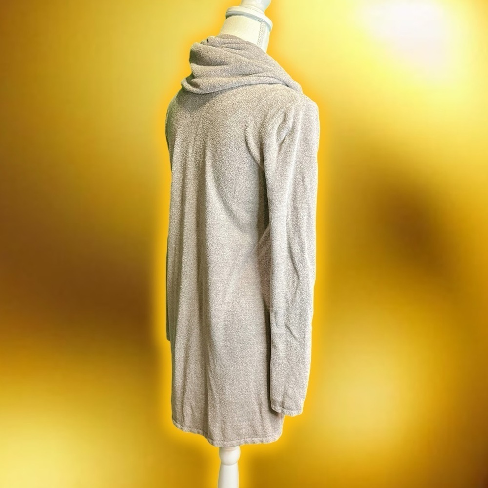 Barefoot Dreams Cozychic Ultra Lite Cowl Neck Pullover Tunic in Dark Khaki Sz XS - Picture 11 of 15